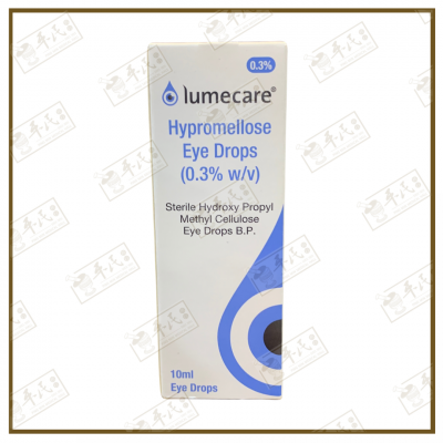 Lumecare Hypromellose Eye Drops 0.3% Sterile Hydroxy Propyl Methyl Cellulose Eye Drops 10ml | Exp:  03/2026
