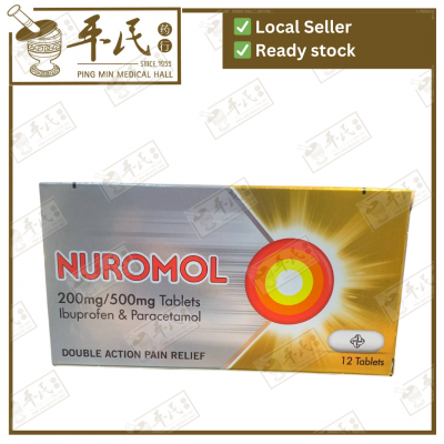 Nuromol 200Mg Ibuprofen 500Mg Paracetamol 12 Tablets