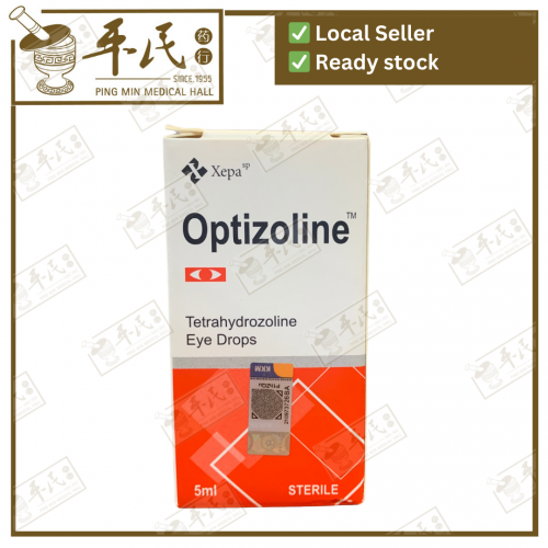Optizoline Tetrahydrozoline Eye Drops 5ml Sterile | Exp:  11/2024
