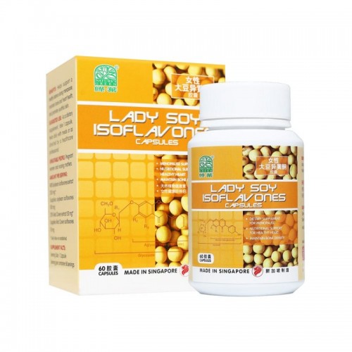 Nv Xing Da Dou Ti Huang Tong Lady Soy Isoflavones Capsules 60S 女性大豆异黄酮胶囊 60 S Nature'S Green 绿叶