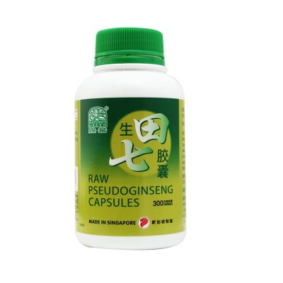 Sheng Tian Qi Jiao Nang Raw Pseudoginseng Capsules 生田七胶囊 300S Nature'S Green 绿叶