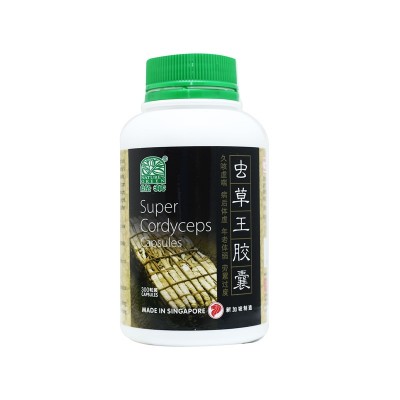Cong Cao Wang Jiao Nang Super Cordyceps Capsules 虫草王胶囊 300S Nature'S Green 绿叶