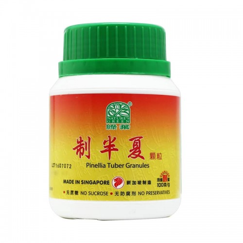 Zhi Ban Xia Ke Li 制半夏颗粒100G Nature'S Green 绿叶