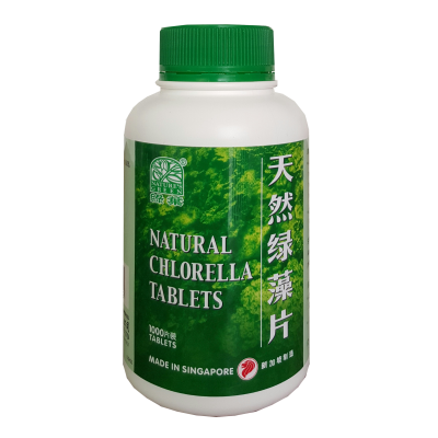 Tian Ran Lv Zao Pian Chlorella Tablets 1000S 天然绿藻片 1000 S Nature'S Green 绿叶