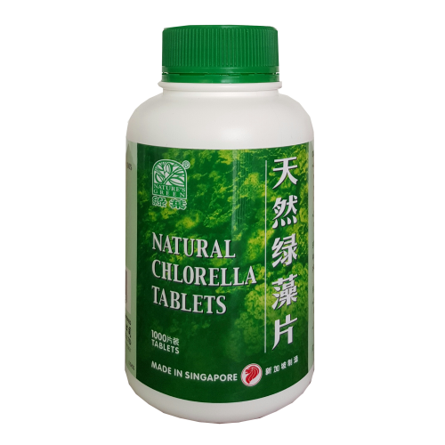 Tian Ran Lv Zao Pian Chlorella Tablets 1000S 天然绿藻片 1000 S Nature'S Green 绿叶