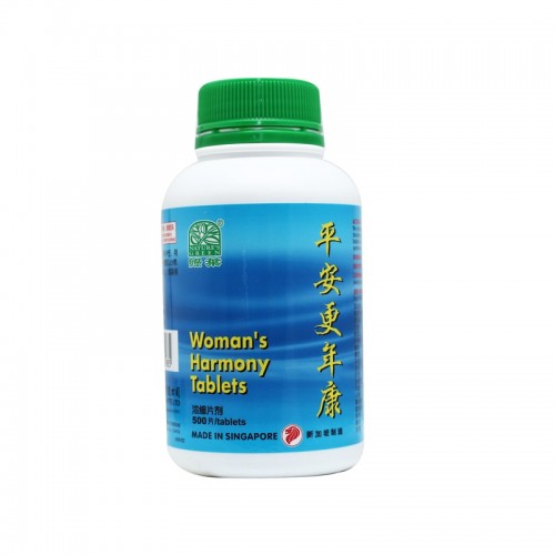 Ping An Geng Nian Pian 平安更年康 Woman’S Harmony Tablets 500S Nature'S Green 绿叶
