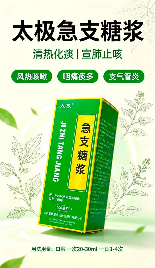 急至糖浆.太极.100ml.Ji Zhi Tang Jiang. KJZ11