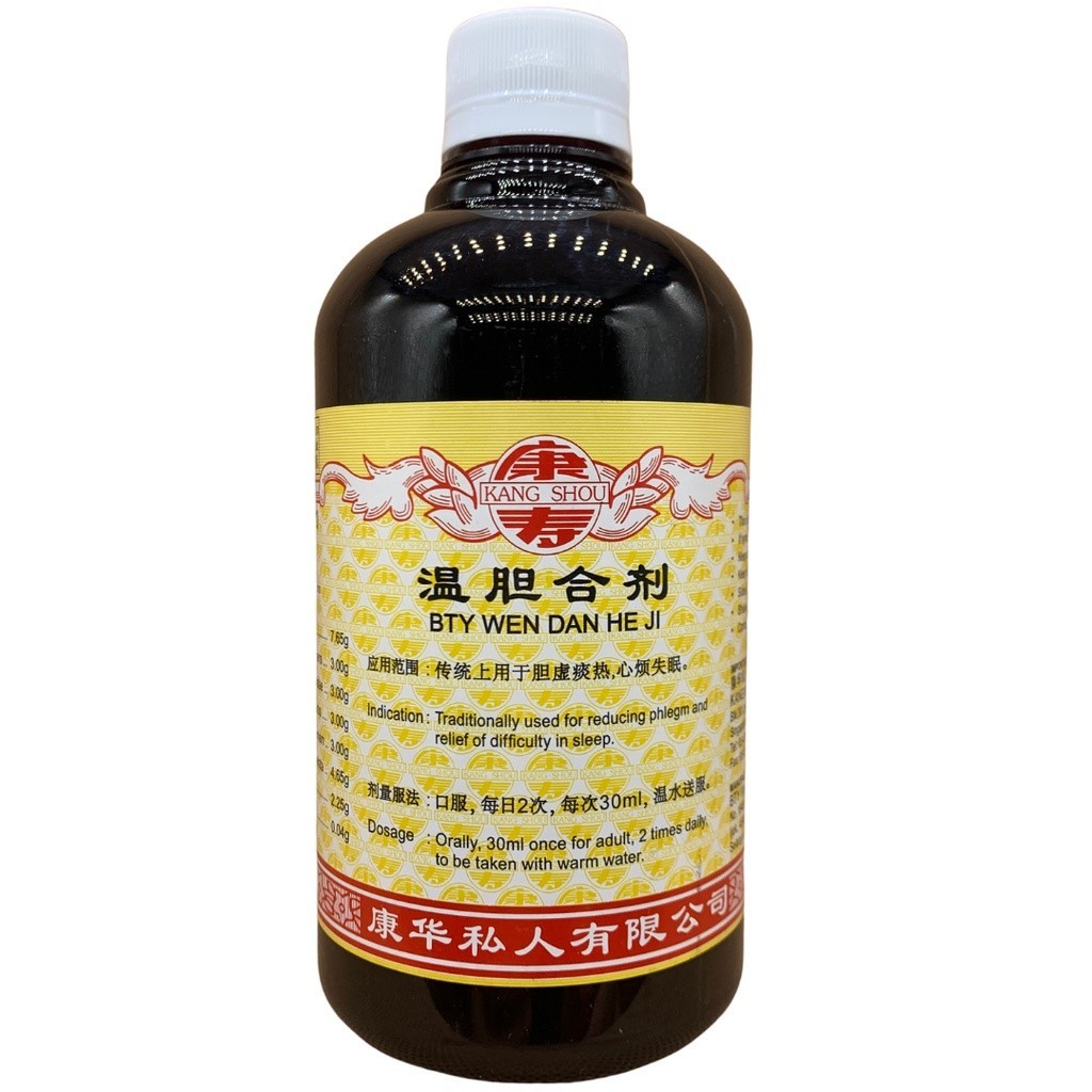 温胆合剂.(500ml).康寿;KANG SHOU. WEN DAN HE JI; .TWD11