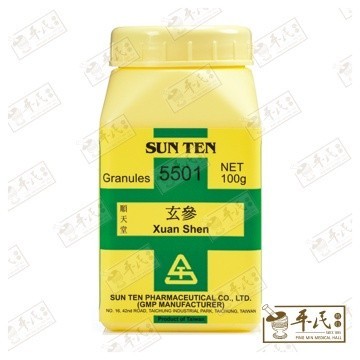 [VXS34] 玄参.顺天堂.单味颗粒100g.Xuan Shen.Shun Tian Tang.5501. VXS34
