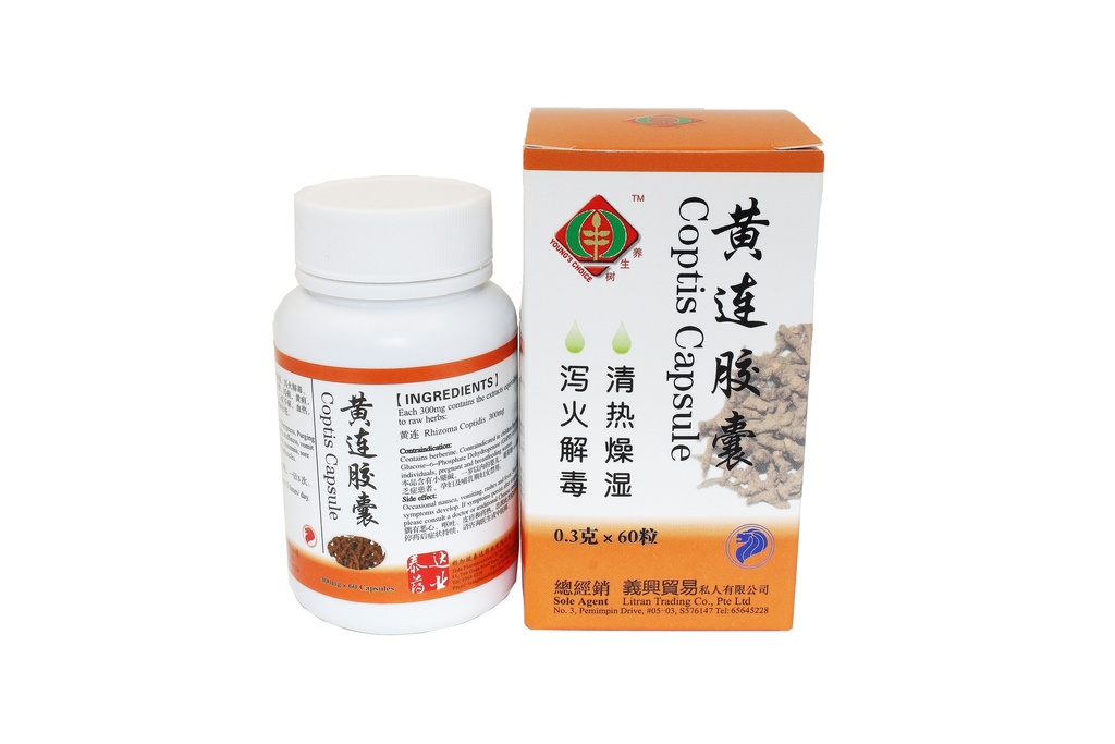 黄连胶囊(60s).泰达;Te Da. HUANG LIAN CAPSULES; WHL15