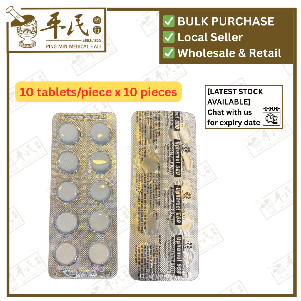 [XUP55] Uphamol 500mg.20 tablet.Duopharma. XUP55