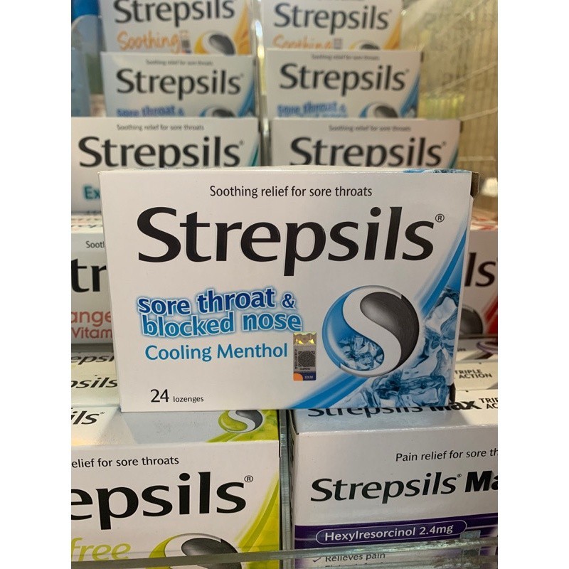 [SST18] STREPSILS.SORE THROAT. COOL.使立消糖消除疼痛.24. SST18
