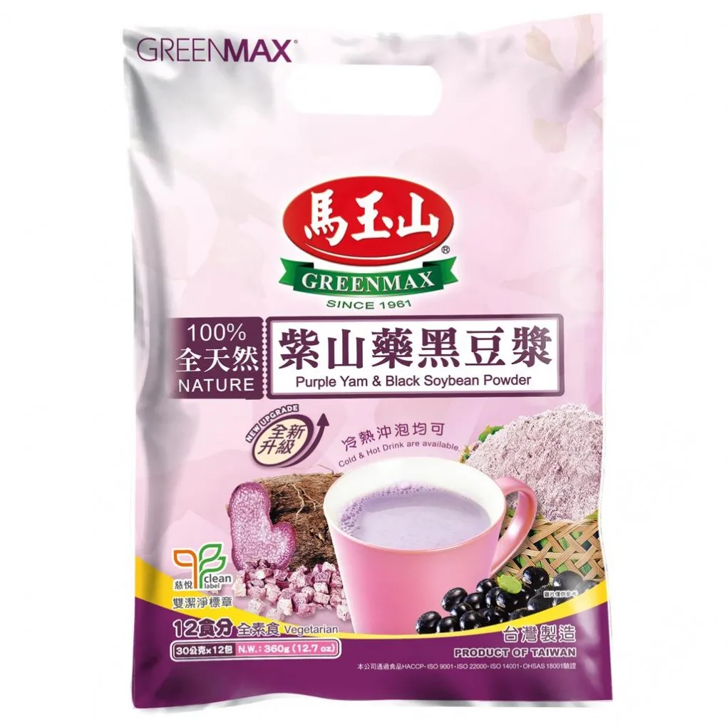 黑豆黑芝麻粉.BLACK SOYBEAN & SESAME POWDER.马玉山.FHD25